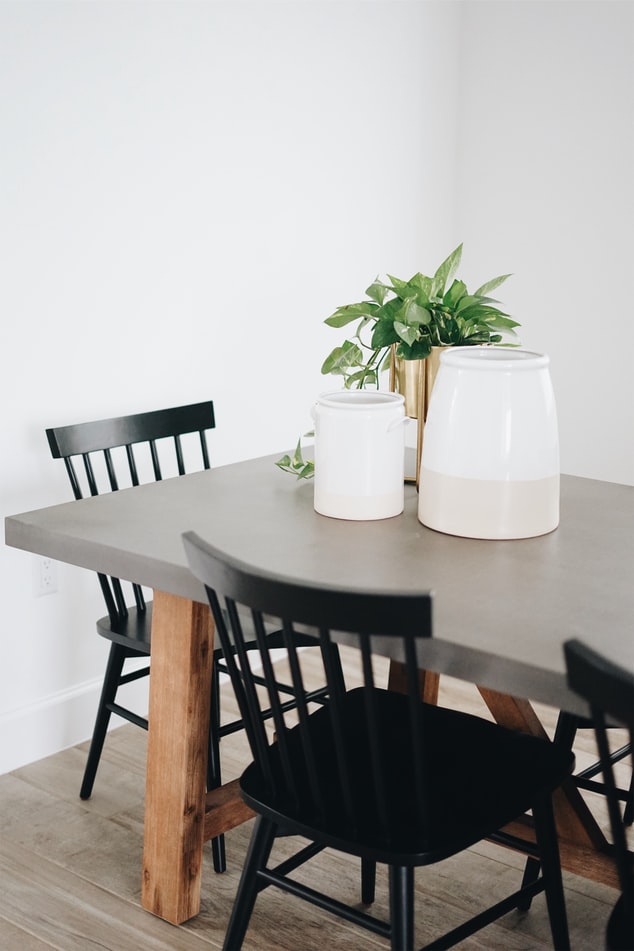 Desk with chairs